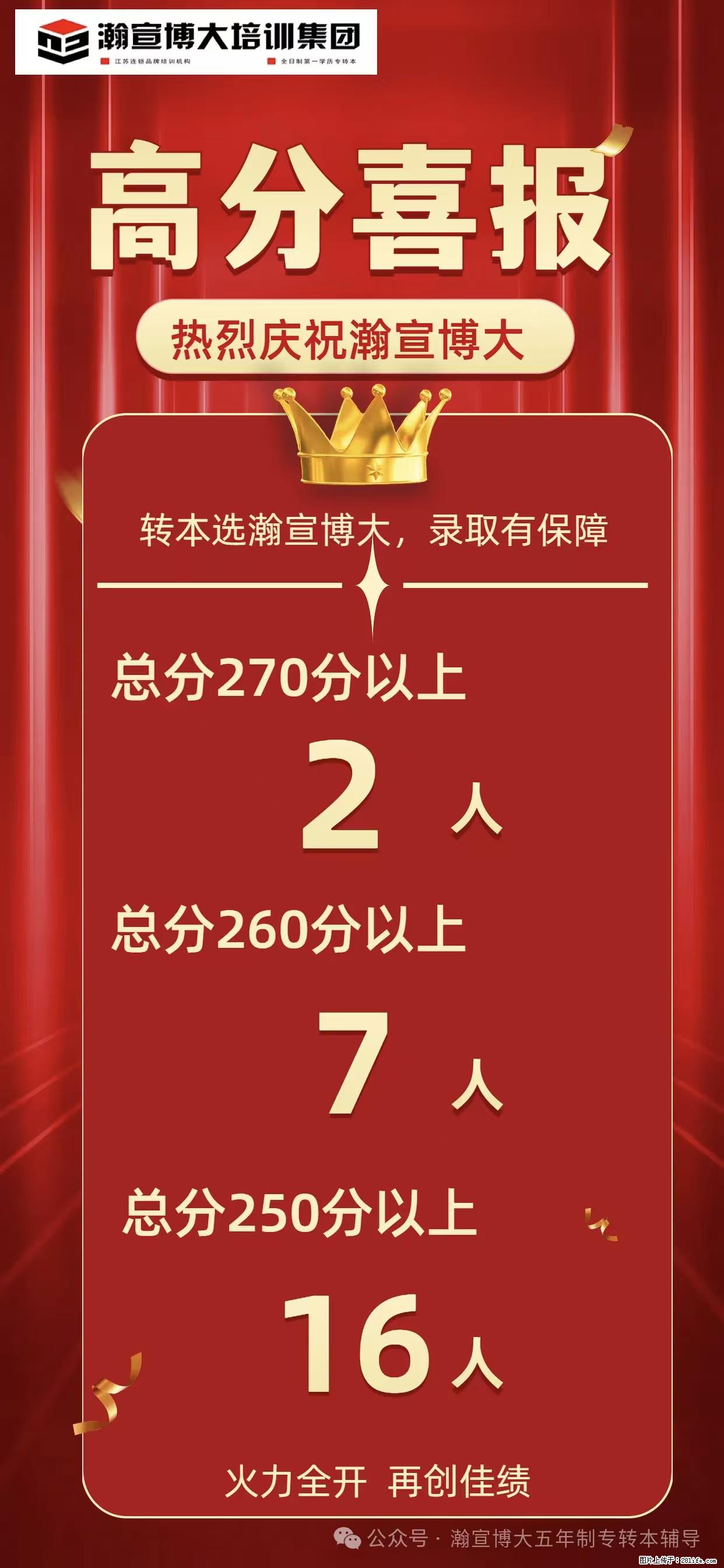 江苏瀚宣博大专转本期待更多同学加入我们共同书写转本的新篇章 - 网站推广 - 广告专区 - 南通分类信息 - 南通28生活网 nt.28life.com